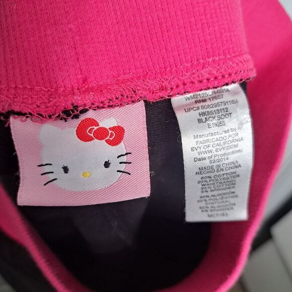 Black and Pink Hello Kitty Sweatpants - Picture 3 of 4